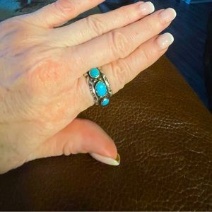 Vintage Native American turquoise/SS